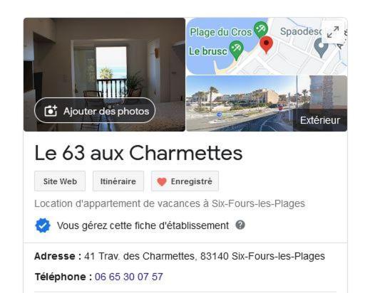 "Le 63 Aux Charmettes" Au Brusc Vue Mer Parking Wifi Etc Inclus Six-Fours-les-Plages Exterior foto